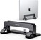 UGREEN Aluminum Vertical Laptop Stand, Double Desktop Stand Holder with Adjustable Dock Space-Saving Anti Slide Silicone Grips for All Tablet/iPad MacBook/Surface/Samsung/HP/Dell/Chrome Book Black
