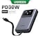 UGreen Powerbank Robotic 10000 Mah Pd 30W With Built-In Usb-