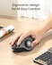 ProtoArc Wireless Trackball Mouse, EM01 NL Ergonomic Bluetooth Rollerball Thumb Rechargeable Computer Laptop Mouse, Adjustable Angle &amp; 3 Device Connection for PC, Mac, Windows-Gray Ball