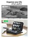 UGREEN Electronic Organizer, Double Layer Travel Gadget Bag compatible for USB Cable, SD Card, Hard Drive, Power Bank, Digital Camera, iPad Mini/Nintendo Swith Console/E-book or Tablet up to 7.9''