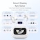 UGREEN ClipBuds Magic Wireless Open-Ear Nc Earbuds Screen Display White