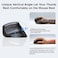 UGREEN Ergonomic Vertical Mouse, Bluetooth5.4+2.4GHz, 4 Adjustable DPI 4000/2000/1600/1000, 6 Buttons Wireless Mouse, for Office/Home/Study, Compatible with Windows, macOS, iOS, Android, Linux