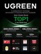 UGREEN Uno Power Bank with Built-in USB-C Cable 10,000mAh Portable Charger PD 30W Fast Charging Battery Pack 3-Way Output with TFT Display for iPhone 17/16 Series, Galaxy S21-25, Pad Pro, AirPods, etc