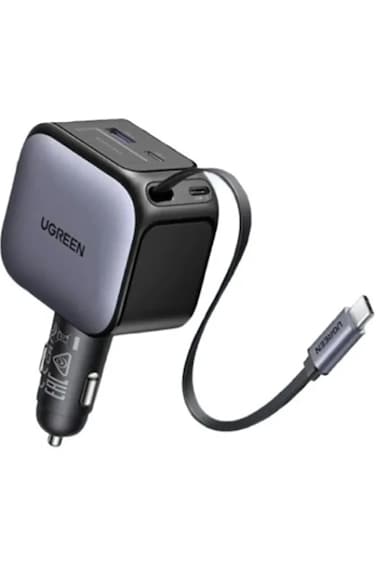 شاحن سيارة UGREEN رمادي فضائي – EC604-55910B
