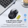 UGREEN Wireless Mouse, for Office/Home/Study, 2.4GHz Stable Connection, Ergonomic Silent Mouse, 3 Adjustable DPI (800/1200/1600), 2*AAA Battery, Compatible with Windows, macOS, iOS, Android, Linux