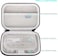 Lacdo Hard Carrying Case for MacBook Pro Air MagSafeMagSafe 2 Power Adapter, iPhone12 12 Pro Charger, USB-C Hub, Type-C Hub, Earbuds, USB Cable Organizer EVA Protective Shockproof Travel Bag Black