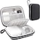 Lacdo Hard Carrying Case for MacBook Pro Air MagSafeMagSafe 2 Power Adapter, iPhone12 12 Pro Charger, USB-C Hub, Type-C Hub, Earbuds, USB Cable Organizer EVA Protective Shockproof Travel Bag Black