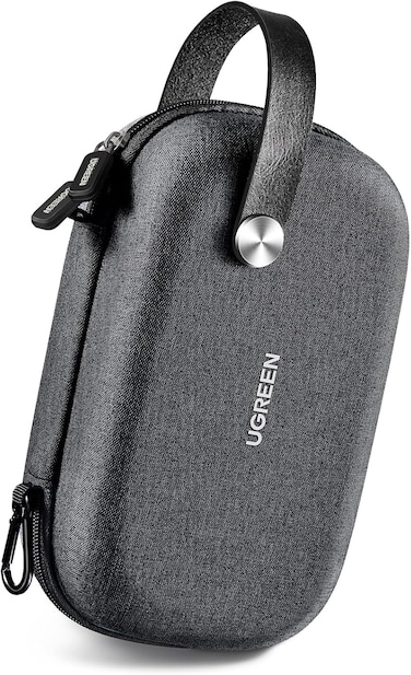 UGREEN Electronic Organizer, Travel Organizer for Electronics Accessories Water-resistant Shockproof External Hard Drive Case Small Travel Case for Cables, Chargers, SD Cards, Hard Disk, Flash Drives