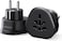 UGREEN World to EU-Plug Travel Adapter for UAE/KSA/EU/Iran/Turkey/Syria/Egypt/Libya/Australia/Russia/Thailand Worldwide Power Outlet,Universal Socket for Business Trip Hotel Airport for Phone, Laptop