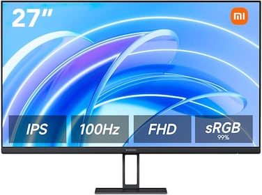 Xiaomi 27 inch Monitor A27i   1080p resolution   100Hz high refresh rate   Slim 7.5mm body   IPS hard screen Black   P27FBA-RAGL