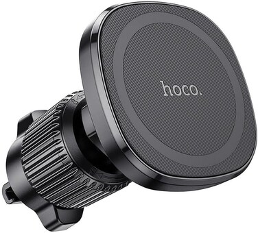 H34 Cheetah Air Outlet Magnetic Ring Car Phone Holder, Black