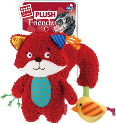 Plush Friendz Squirel with Squeaker and Crinkle S/M