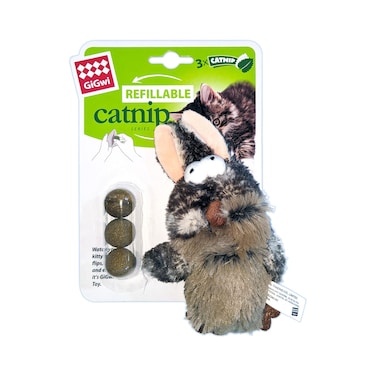 Gigwi Rabbit Refillable Catnip with 3 catnip balls