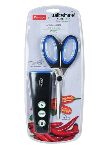 Stay Sharp Kitchen Scissors Wiltshire Black/Blue/Silver