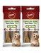 Gnawlers Beef Bone 4.5" Medium Dog Chew 90g (2pcs) x 2 Pack   Rawhide-Free &amp; Digestible