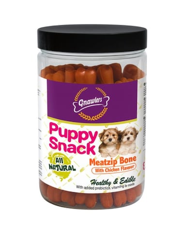 Gnawlers Meat Zip Bone Puppy Snack 180g   Chicken Flavor