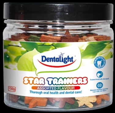 Dentalight Star trainers For Dog - Assorted flavour 150g