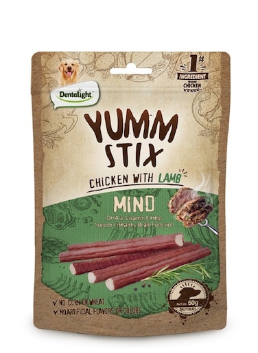 علاج الكلاب يام ستكس دجاج مع لحم الضأن - 50 جرام