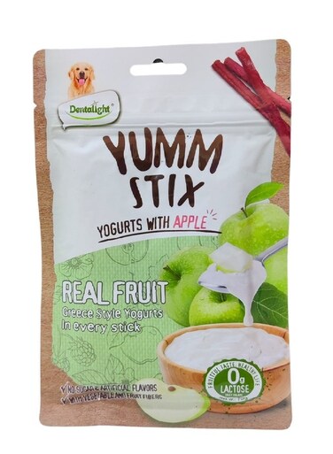 عصا يام ستكس للكلاب زبادي رطب وناعم بنكهة التفاح - 70 جرام