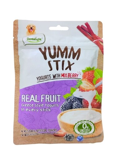 عصا يام ستكس للكلاب زبادي مع توت مختلط - 70 جرام