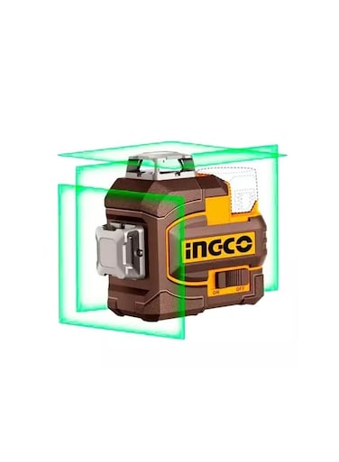 INGCO Cordless 3D Laser Level HLL301201 &ndash; Self-Leveling 360&deg; Horizontal &amp; Vertical Lines for Precise Measurement