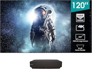 Hisense 120L5 Ultra Short Throw Laser Cinema Projector &ndash; 4K UHD, 120‑Inch Support (Screen Not Included)