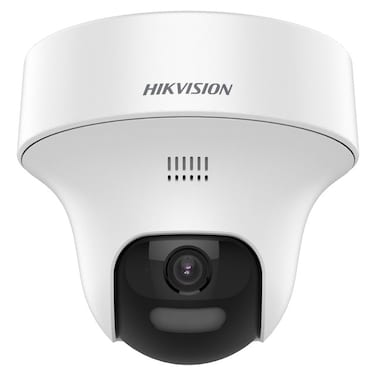 Hikvision DS-2CE70K0T-PTLXTS 3K Turbo HD CCTV Camera with Two Way Audio, Built-in Mic & Speaker, Active Siren Alarm, Smart Hybrid Light, IR Night Vision Fixed PT Turret Security Camera
