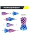Impossible Pyramid Passthrough Sculpture 3D Printed Spiral Cone Toy Spiral Cone Fidget Toy Pass Through Pyramid Fidget Toy Stress Relief Desk Toy Pyramid Model Relax Anxiety Toy Children Adult pack of 1 random