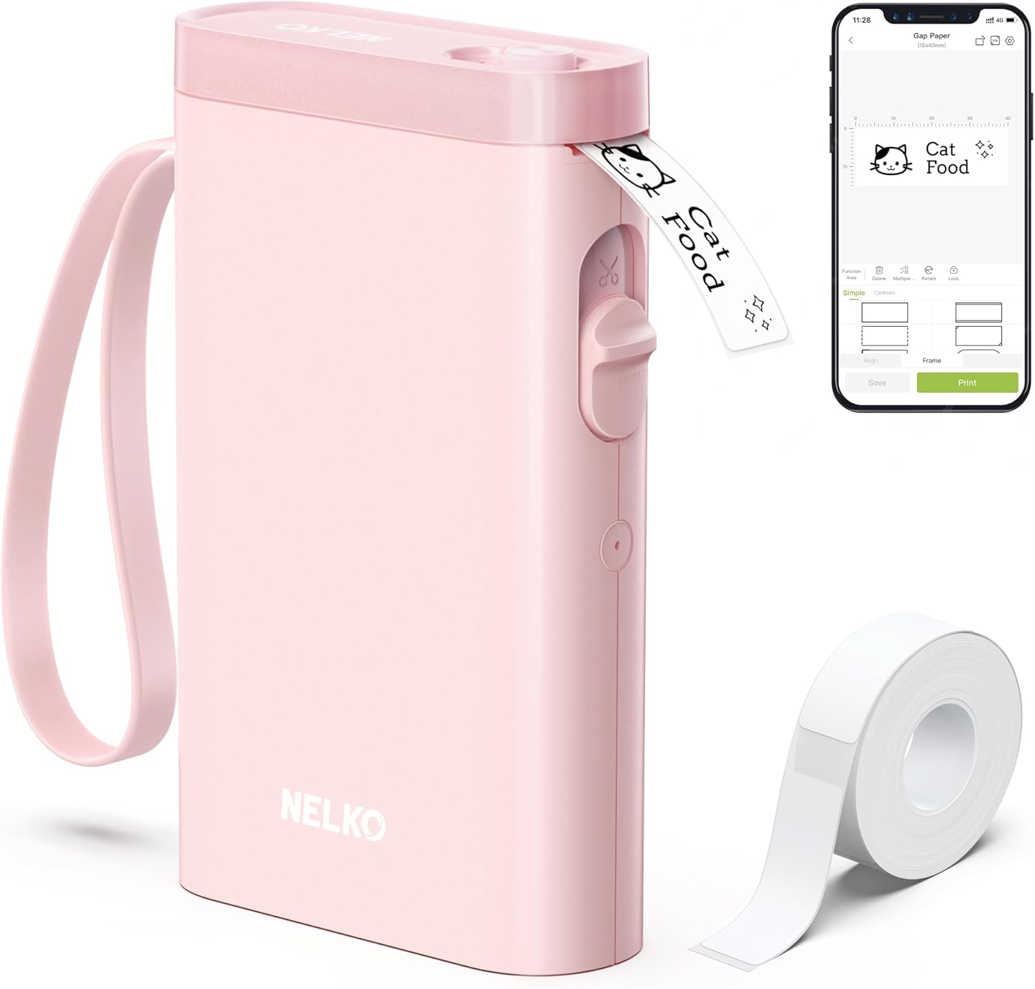Mini Labelling Device Buy Nelko Bluetooth P21 Label Printer, Portable Self-Adhesive Labelling ...