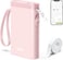 Nelko Bluetooth P21 Label Printer, Portable Self-Adhesive Labelling Device, Wireless Mini Printer for iOS Android, Home, Office - Pink

