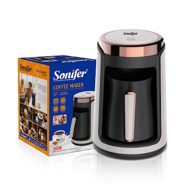 Sonifer SF-3586 Hot Selling Coffee Pot Portable Touch Screen Start Button Coffee Maker Arab Style Coffee Maker