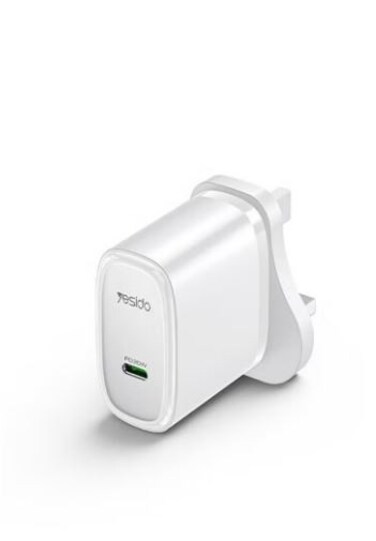 Yesido Quick Charger PD 20W USB Type C Single Port Charger YC76 White