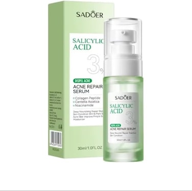 Salicylic Acid 3% Acne Serum with Niacinamide &amp; Centella Asiatica Pore Minimizing Oil Control Blemish Repair Face Serum, Soothing Redness, Collagen Peptide Skin Smoothing Treatment 40ml