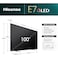 Hisense 100-Inch 4K QLED Smart TV 100E7N (2024 Model) &amp;amp;ndash; 144Hz, Quantum Dot Colour, AI 4K Processor, Dolby Vision &amp;amp;amp; Atmos, Sports Mode, Smooth Motion, Vidaa OS with Netflix, YouTube, Disney+ &amp;amp;amp; Freely