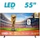 Hisense 55-Inch 4K UHD Smart TV &ndash; Ideal for Home Entertainment, Movies &amp; Gaming   Dolby Vision &amp; Audio, VIDAA OS, Game Mode, Bluetooth, HDMI, WiFi (55A62QS - 2025 Model) 55A62QS Black