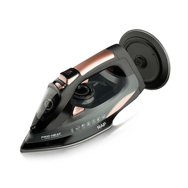 RAF Hybrid Corded &amp; Cordless Electric Steam Iron (R1388)   Advanced steam burst, ceramic soleplate, and vertical steam with a self-cleaning tank