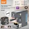 RAF Semi-Automatic Espresso Coffee Machine 1300W   20 Bar High-Pressure Coffee Maker with Dual Boiler   1.2L Water Tank, Steam Wand Milk Frother &amp; Pressure Gauge