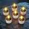 SoulBay Solar Candles Outdoor Waterproof, 6 Pack Small Flameless Flickering LED Tea Lights with Dusk to Dawn Sensor, Bright Lights for Lanterns Window Chandelier Garden Patio Deck Chandelier D&eacute;cor
