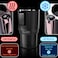 2-in-1 Smart Car Cup Cooler and Heater, Smart Cup for Car with LED Temperature Display Touch Control, Keep Drink Cold or Hot in Car Cup Holder Fits in Commuter Road Tripper, Black