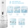 Water Flosser for Teeth Cordless IPX7 Waterproof Dental Oral Irrigator Tooth Cleaner with 5 Modes, 300ML Water Tank and 6 Jets Toothpick for Tooth Brace Gum Bridges Tartar Cleaning, Home Travel Use
