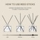 Cocodor Preserved Real Flower Reed Diffuser / Lovely Peony / 6.7oz(200ml) / 1 Pack / Reed Diffuser Set, Oil Diffuser &amp; Reed Diffuser Sticks