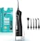 COSLUS Professional Water Flosser For Teeth Braces Gums Care, Cordless Oral Irrigador, Deep Cleaning, Rechargeable, Waterproof, BPA-Free, Portable, Home and Travel, Black C20