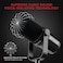 FDUCE SL40X XLR Dynamic Microphone for Vocal Recording, Podcasting, Gaming, Live Streaming&amp;Broadcasting, All Metal Cardioid Mic, Voice-Isolating Technology -Black