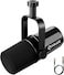 FDUCE SL40X XLR Dynamic Microphone for Vocal Recording, Podcasting, Gaming, Live Streaming&amp;Broadcasting, All Metal Cardioid Mic, Voice-Isolating Technology -Black