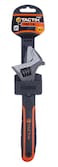 Tactix Adjustable Wrench, 200MM (8 Inches) Spanner, Wide Jaw, Laser Etched mm/in Scale, Cr-V Steel, Non-Slip Bi-Material Handle for Home, Garage, Workshop- 210003