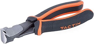 Tactix End Nipper - 160mm (6 Inch) for Precision Cutting - Durable Chrome-Vanadium Steel Construction with Non-Slip Bi-Material Handle for Enhanced Grip - Ideal for Wires, Cables, TTX-200023