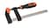 Tactix F-Clamp 300 x 50mm, Heavy Duty Cast Iron Body, Non-Slip Bi-Material Handle, Durable Clamping Tool for Woodworking, DIY Projects, Carpentry &amp; Workshop Use- 215409