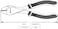 Tactix Heavy Duty Diagonal Pliers - 190mm (7.5 Inch) for Cutting Wires, Cables and Nails, Chrome-Nickel Steel for Durability, Non-Slip Bi-Material Handle for Comfort and Precision - 200008
