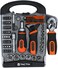 Tactix 55-Piece Stubby Tool Set- Includes 32 CR-V Bits, Dual Head Stubby Ratchet, Stubby Adjustable Wrench, Sockets, Adaptor- Compact, Durable, Ideal for Home, DIY and Professional Use, TTX-900154