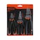 Tactix 3-Piece Pliers Set, Heavy-Duty with 7.5-Inch Linesman, 6-Inch Needle Nose Pliers and 6-Inch Diagonal Cutters for Basic Repair, Black/Orange - 204005